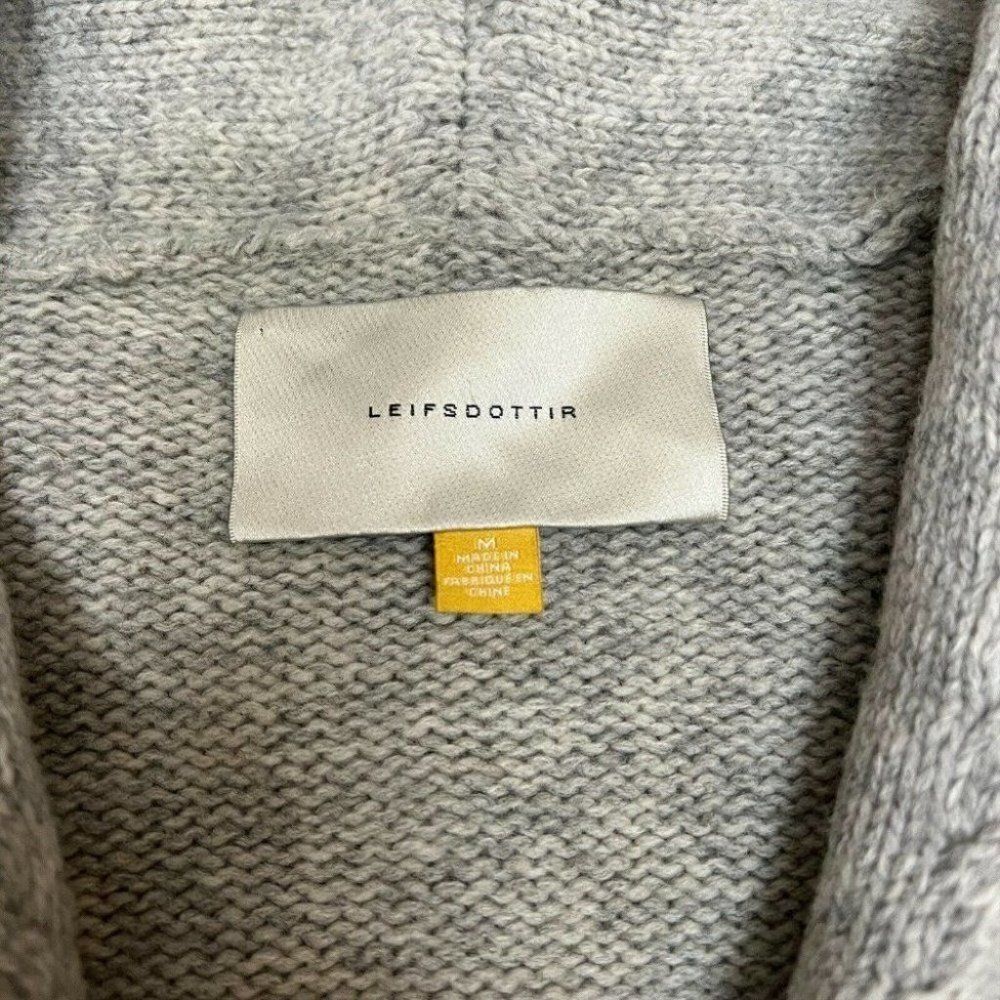 Leifsdottir Anthropologie M Wool Horse Buttoned Cardigan Sweater Spring Shawl - Picture 12 of 12